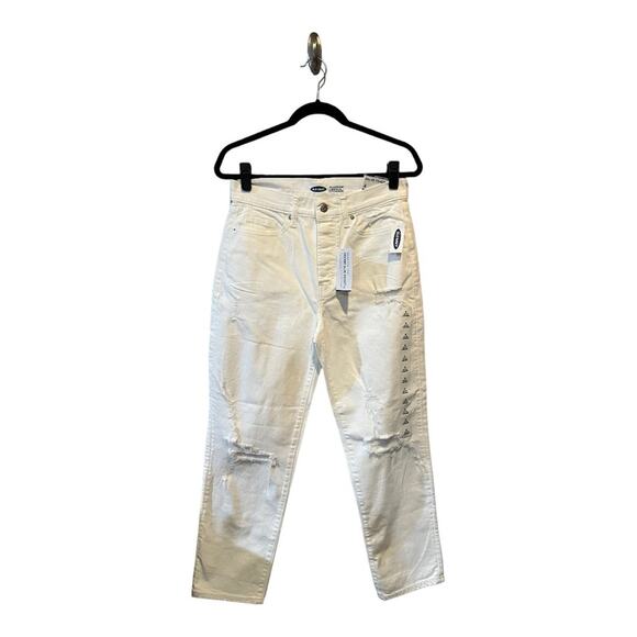 Old Navy NWT Hi Rise Straight jeans size 4 White - Picture 1 of 13